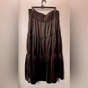 SHEIN Black Midi Skirt